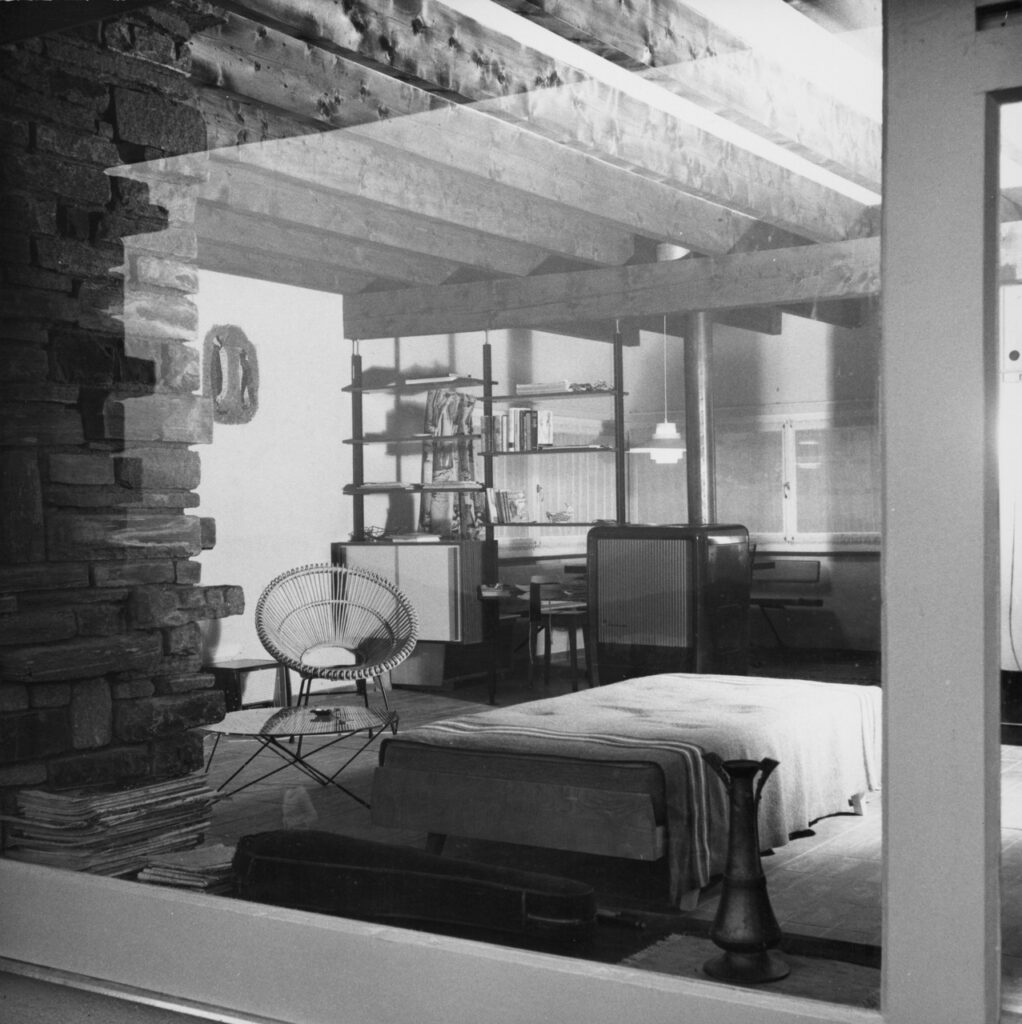1958 Sala Innenraum_03 Ferienhaus in Sala Capriasca Architekt Heinrich Graf