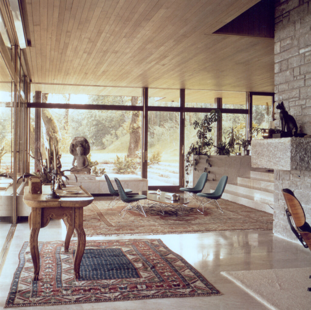 1959 Vernate Innenraum_03 Villa O. W. Fischer Vernate Architekt Heinrich Graf