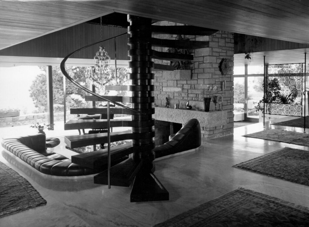 1959 Vernate Innenraum_23 Villa O. W. Fischer Vernate Architekt Heinrich Graf